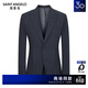 Anniversary Bird Suit Men's 2026 Shopping Mall Same Style Men's Formal Wedding Suit Hidden Stripes Suit and Trouser Suit Iron Gray Texture Hidden Stripes - Barge 46 A(170/92) /Please note waist or pants
