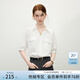 Fanslanen Simple Commuting Fashion Commuting Short-Sleeved Shirt Women 2025 Summer New Design Shirt 2136 White M