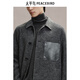 PeaceBird Men's Clothing [lana de sarga] abrigo de lana de lana de lana de invierno