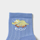 BALABALA baby socks summer new mesh breathable thin infant socks anti-mosquito cute three pairs blue and white tone 00381 5-7 years old 120cm