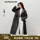 Red-sleeved high-end atmospheric upper-grade windbreaker 2025 autumn new women's lace-up lapel collar versatile mid-length coat Gray 060 M