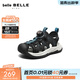 Belle Breathable Hollow Sandals Children's Shoes 2026 Summer New Shopping Mall Casual Sports Sandals V6226B66 Black 29