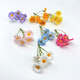 Yao Wan Xi Sen simulated small bunch of plastic flowers DIY straw hat decoration silk flowers fake flowers handmade garland material dried flowers rose red x2