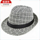 Hengyuanxiang Hat Men's Spring and Summer New Coconut Hat Jazz Hat Casual Top Hat Beach Hat Sun Protection Hat Cool Hat Small Top Hat Large Plaid-Coffee 58cm