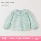 MARC&JANIE Mark Jenny Girls Doll Collar Button Cotton Floral Shirt 2026 Spring and Autumn 551918