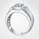 AVHE platinum men's diamond ring, cultivated diamond, Yajun frosted men's ring, wedding gift, Chinese Valentine's Day couple's ring, platinum Yajun men's ring - 30 points diamond
