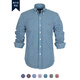 POLO Ralph Lauren American high-end casual plaid small color horse long-sleeved shirt pure cotton non-ironing men's peacock blue plaid XS 100-120Jin Jin equals 0.5 kg