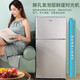 Chigo double-door refrigerator small rental dormitory double-door refrigeration and freezing first-class energy efficiency household large-capacity office refrigerator two-door micro-frost first-class energy efficiency 58L silver high-efficiency fresh-keeping copper tube rapid cooling