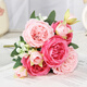 Yaowanxi artificial flower 5 small roses Korean style Persian peony artificial flower home wedding rose bouquet decoration yellow