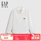 Gapu same style for boys and girls, new autumn embroidered logo cotton long-sleeved shirt 805307