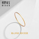 Ming brand jewelry pure gold tattoo ring simple single wear stackable solid ring gift ring for women AFM0232 labor cost 75 pure gold ring size 16 about 0.64 grams