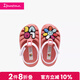 Ipanema Summer Baby IX Series Cartoon Croc Shoes for Boys and Girls Summer Baotou Sandals 83188 Pink-LOVE 24