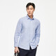 Youngor shirt men's autumn and winter young men's casual formal warm long-sleeved shirt VLBN129830FFA dark blue 40