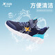 XTEP (XTEP) Kinderschuhe grundlegende geheime Netto Klettverschluss Comfort Campus Laufschuhe tiefblau/Gulf Blau 36 Größe