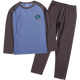 Sweater de algodón de algodón en espesas peludas de algodón de algodón en espesas de champiñón conejos, además de ropa de otoño grande y pantalones de otoño B9925, manga gris oscuro azul + B9926, gris oscuro 140, agregar peso es adecuado para 80 Jin [Jin equivale a 0.5 kg]