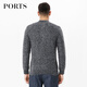 PORTS MENS MENS HIGH COU PLUL À Longue manche à manches longues Semolina L