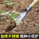 Kleine Schaufel zum Graben von Wildgemüse, Artefakt zum Graben von Böden aus Manganstahl, Werkzeug zum Pflanzen von Blumen, Garten-Haushaltsknoblauch-Gemüseschaufel, kleine Schaufel mit 7 cm breitem Kopf (Grifffarbe zufällig)