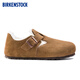 BIRKENSTOCK Germany imported men's and women's suede warm London Shearling fur shoes brown narrow version 1014963 37