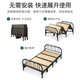 
Aipaisen folding bed sheets for home solid wood bed board simple bed double iron frame bed reinforced adult nap 1.2 meters small bed imported solid wood bed board 40% off 120