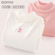
Duomiaowu Girls' base shirt for children's spring and autumn new long-sleeved T-shirt for big children's half-high lace collar autumn top for autumn and winter children's clothing bear style white 11969 170cm