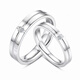 Chow Tai Sang pt950 platinum ring for men and women, a couple, platinum diamond ring, smooth plain ring, free gift for girl, exquisite box, eternal love pair, need to keep silent and note the code number