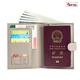 Balsa núcleo de viaje rfid antirrobo pasaporte bolso de pasaporte portátil portátil de pasaporte impermeable bolsa de almacenamiento de cuero de cuero