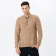 PORTS MENS MENS HIGH COU PLUL À Longue manche à manches longues Semolina L