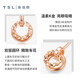 Xie Ruilin (TSL) 18K Золотые серьги для женщин и самоуправляемых сериалов Женщины Простые золотые серьги AG681 K золотые серьги