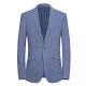National men's lovebird suit men's spring and autumn simple casual plaid slim fit suit jacket A2 sky blue 175/92A