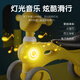 Xinge Children's Balance Car Car Sliding Car Baby Walker 1-3 ans Carnet de bébé sans pédales [Batterie ordinaire] Sound et Light Balance Car [Yellow]