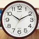 Shantou Lincun Stummschalter Wohnzimmer moderne einfache runde Quarzwanduhr auffällige große Schriftwanduhr 3889 Holzkorndurchmesser 31 cm andere