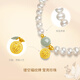 Saturday Fortune (ZLF) S925 Silver Freshwater Pearl Bracelet Women's Fortune Brand Hetian Jade Bracelet Bracelet for Birthday Gift Bracelet Chain Length 17+3cm