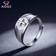 Aido Diamond pt950 platinum cross men's platinum fashion personalized ring with live mouth and adjustable weight 7.0-7.2 grams