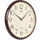 Seiko Japones Japones Seiko Home Punch inútil de 11 pulgadas 28 cm Reloj del dormitorio de la sala de moda moderna QXA695B marco de mármol superficie amarilla