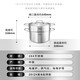 Fissler new family double-layer steamer stainless steel soup pot steamer steamer cooking pot steaming dual-purpose pot gas induction cooker universal new family steamer-glass lid 2 layers 24cm