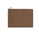 Hermes (HERMES) women's bag, simple, fashionable, solid color, classic cosmetic bag, wear-resistant, versatile, large capacity clutch, brown