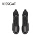 Kisscat küssen Katzen Winter bequem modische Martin Boots Frauen Ka54736-51 Schwarz (plus Fleece) 38