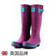 EVERCREATURESEvercreatures英国雨鞋女鞋套防滑防水橡胶鞋紫色水鞋高筒雨靴女 紫色高筒10EGG 37(UK4)