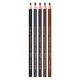 Hensi 1818 Pull-Thread Eyebrow Pencil Tear-off Paper Waterproof and Sweat-proof Eyebrow Makeup Artist Female Tear-Off Can Cut Duckbill Shape Beginner Ordinary Style Black *5 Count