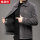 Abrigo de lana hengyuanxiang 100% lana para hombres 2024 otoño e invierno abrigo de lana nueva para hombres chaqueta de solapa para hombres gris m