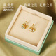 Dunhuang Research Institute Dunhuang pattern and color stacked earrings Museum cultural and creative temperament high-end earrings for women as birthday gifts for girlfriends Flower Room