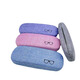 
Glasses box cloth metal storage myopia glasses reading glasses sunglasses sunglasses box for male and female students universal anti-pressure and anti-fall Pink 16.1*6.2*3.9cm