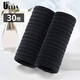 UPLUS Seamless Hair Tie Hair Tie Black 30 High Elastic Rubber Bands for Hair Tie Hair Tie Rubber Bands
