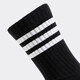 Adidas (adidas) chaussettes masculines et chaussettes féminines pour l'hiver Nouvelles chaussettes de sport confortables et décontractées JN4866 noir / gris JN4868 S