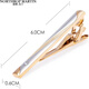 North Martin high-end brand tie clip men's formal business simple groom wedding shirt clip gold gift