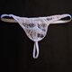 
Ye Zimei Men's sexy underwear Men's ultra-thin transparent lace seductive thong sexy underwear perspective T-pants 4086 Coffee color All size