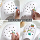 Shoe flower accessories hole shoes women's fun DIY shoe buckle cartoon cute three-dimensional decoration detachable clip buckle drip plastic label hole shoes accessories - cheese bread [opp bag]