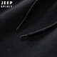 JEEP SPIRIT Jeep sports suit men's sweatshirt spring and autumn men's casual running jacket two-piece set men's dark gray XL