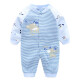 Kalawa baby clothes onesies men's and women's baby clothes four seasons spring autumn summer clothes newborn underwear rompers white bear 6m (66 recommended 3-6 months)