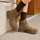 SKECHERS Damen Frühling Mid-Top Retro Classic Fashion Vielseitige Martin Boots Sport Casual Schuhe Maroon/CSNT 38